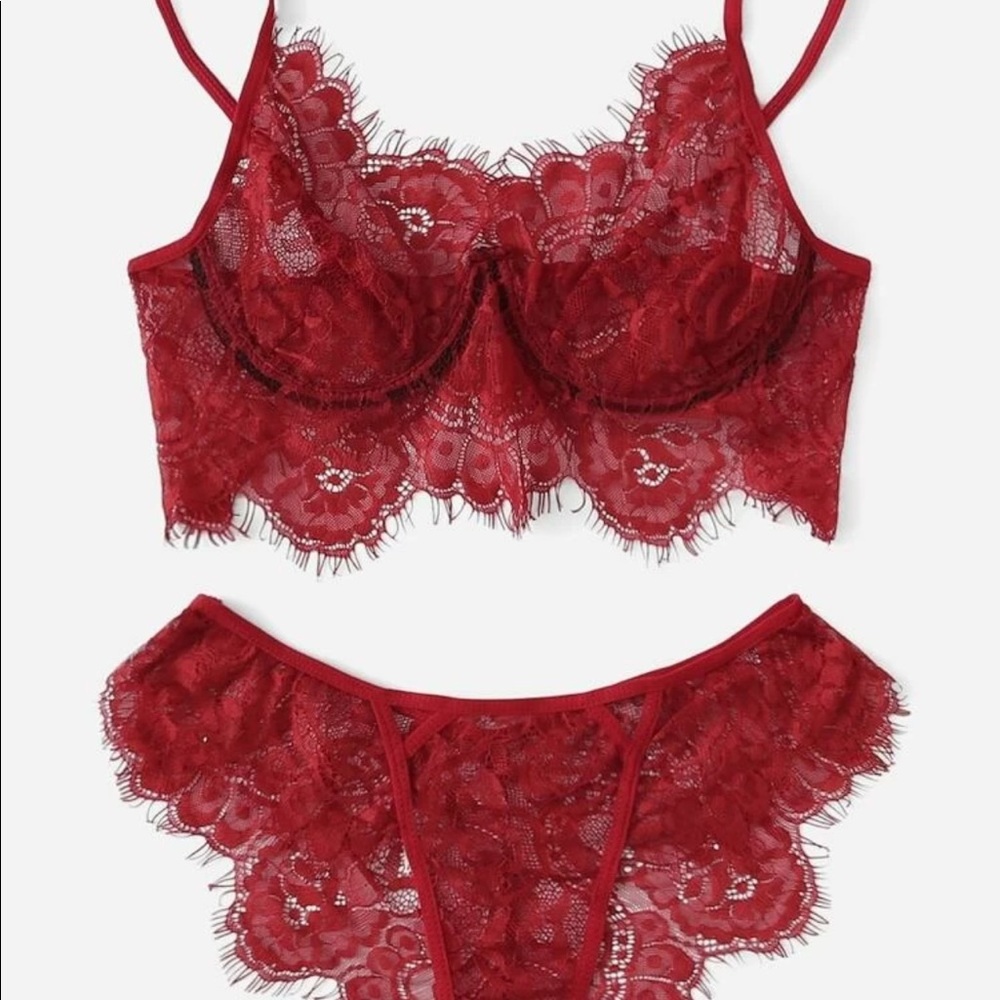 Floral Lace Lingerie Set